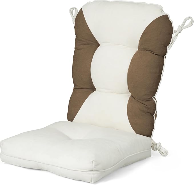 Rocking Chair Cushions Set - Non-Slip Adirondack Chair Cushions with Ties Indoor/Outdoor Rocking Chair Pad for Living Room, Bedroom, Balcony, Office
