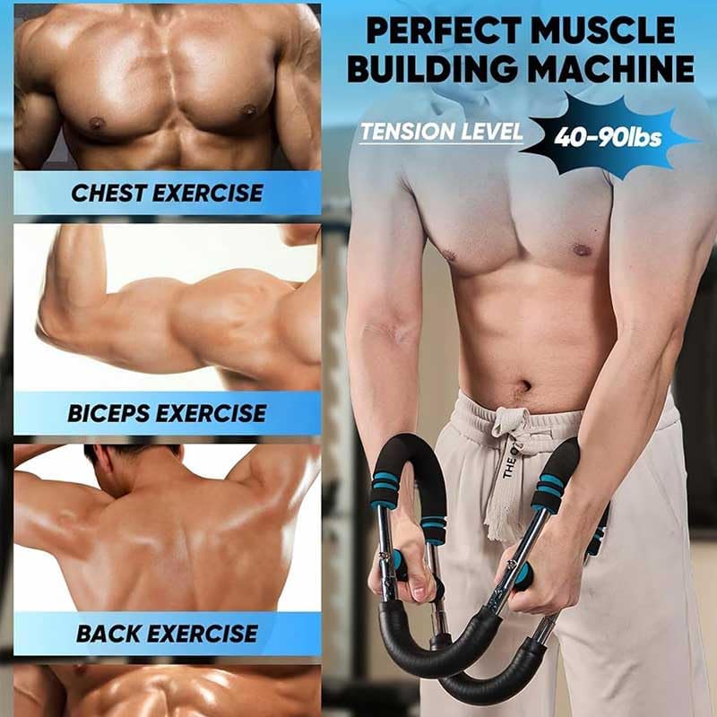 Twister Arm Trainer - Adjustable 3-Resistance Levels Chest,Arm,Shoulders,Backs,Inner Thigh Workout Equipment for Men&Women,Home Gym Strength Trainer with Anti,Fitness Equipment for Strength Training.