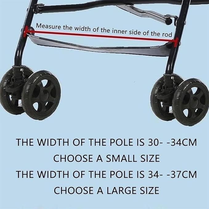 Adjustable Stroller Footrest Replacement, Universal Fit Car Seat Foot Rest for Toddlers & Babies, Anti-Slip Silicone Pushchair Accessories with Soft Padding (37cm)