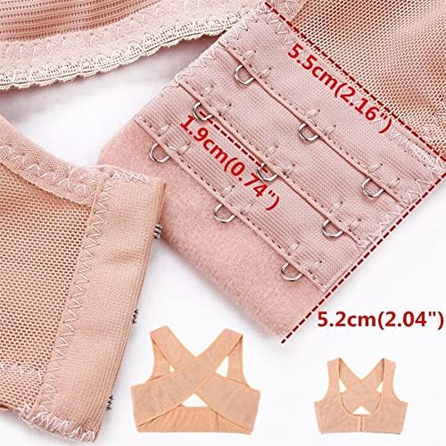 Adjustable Upper Back Support Invisible Posture Corrector Men Women Shoulder Neck Back Support Adult Spine Brace Corset Orthotics Belt Hunchback Correction (Color : Flesh, Size : Medium)