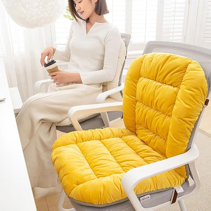 Desk Chair Cushion Office Chair Cushions with Removable Cover Soft Seat Pad Dorm Seat Pad with Back Support Rocking Chair Cushions,90×50cm