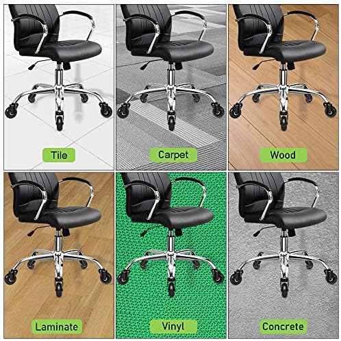 2.5 inch Office Chair Caster Wheels, Smooth Silent Swivel Wheels