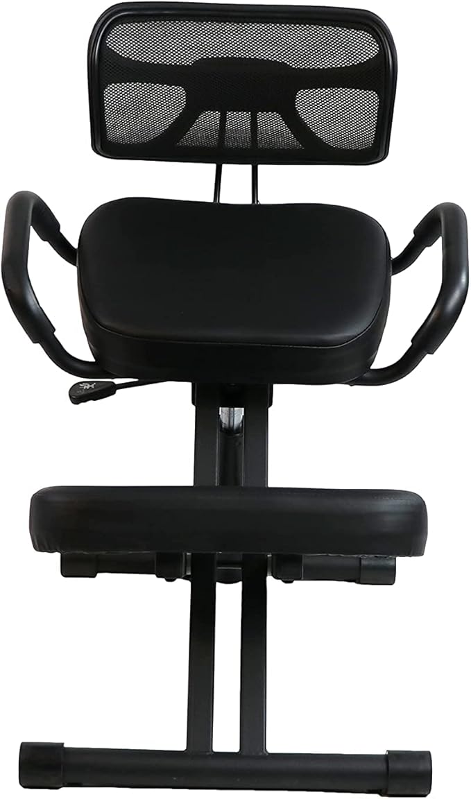 Master Massage Ergonomic Kneeling Chair with Back Support for Office -Posture Chair with Angled Seat and Backrest for Home and Office-Posture Correction Stool-Improve Your Posture