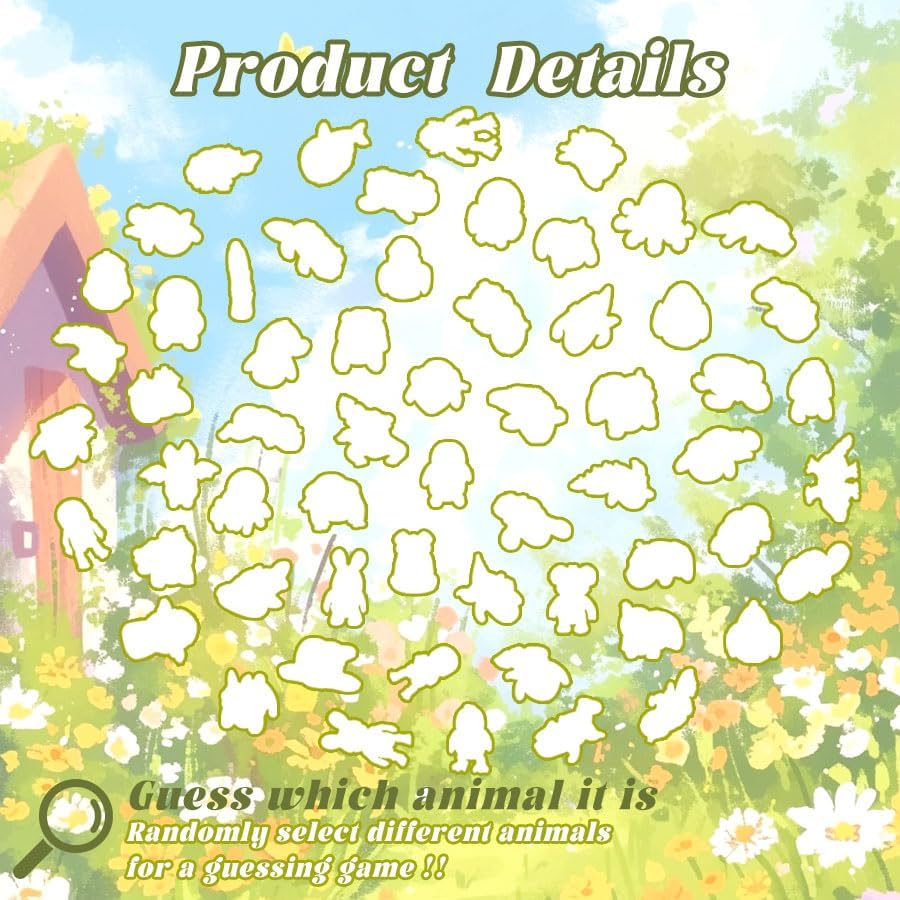 260PCS 3D Printed Animal Figurines,Articulated Fidget Toys,Cute Mini Animal