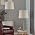Maxax Farmhouse Buffet Table Lamps Set of 2 for Living Room, 26" Brown Bedside Nightstand Lamps with Oatmeal Fabric Shade Metal Base Decor for Bedroom, Living Room, Office, Kids Room