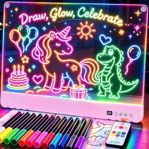 16.8" LED Drawing Board for Kids, Toys for Girls 3+ Birthday Gifts