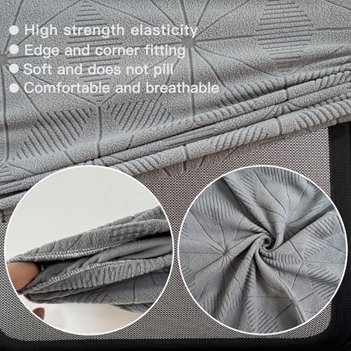 High Elasticity Anti Slip Office Chair Cover, Split Design for Easy Installation,Universal Desk Chair Cover wear-Resistant and Scratch Resistant (Light Gray, Chair seat Cover + Back Cover)