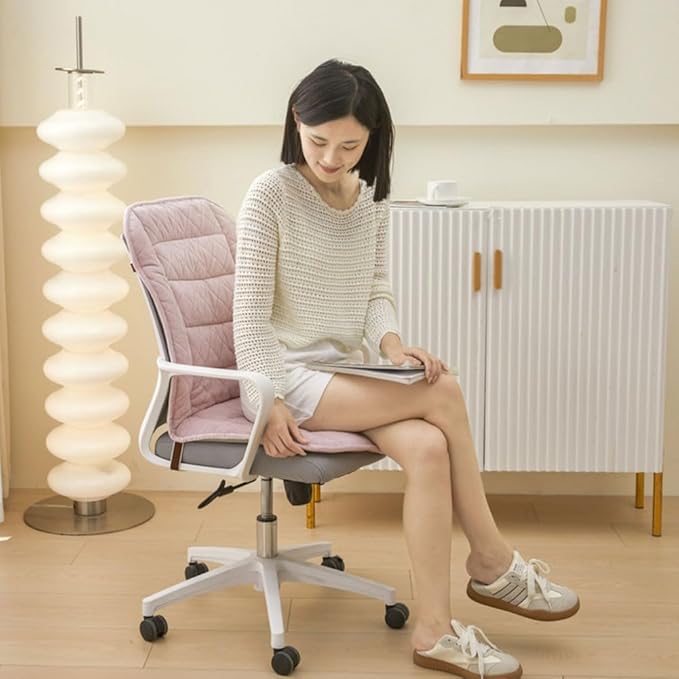 Office Chair Cushion - Soft Seat Non-Slip Rocking Chair Pads with Ties, High Back, 100 * 48cm