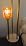 62IN Gold Floor Lamp with Deep Red Glass Shade 3-Lights Mid-Century Modern Farmhouse Floor Lamps with 3000K Warm White Bulbs, Tall Standing Lamp with 5Lbs Heavy Base for Living Room/Bedroom