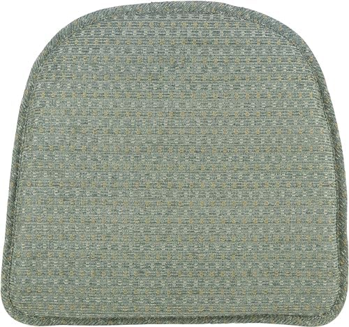 Klear Vu Raindrop The Gripper Non Slip Chair Cushions, Soft & Comfortable Seat Pad, Sitting Pillow for Kitchen, Dining or Office, 8 Count (Pack of 1), Celadon