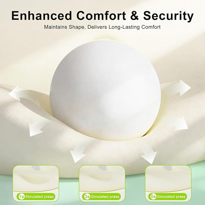 Seat Cushion, Seat Cushions for Office Chair, Ergonomic Coccyx Cushion, Breathable Non-Slip Memory Foam Pad for Long Sitting, Gaming Chair & Car Seat