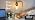 QiMH Set of 2 Industrial Table Lamps, Glass Desk Lamp for Living Room
