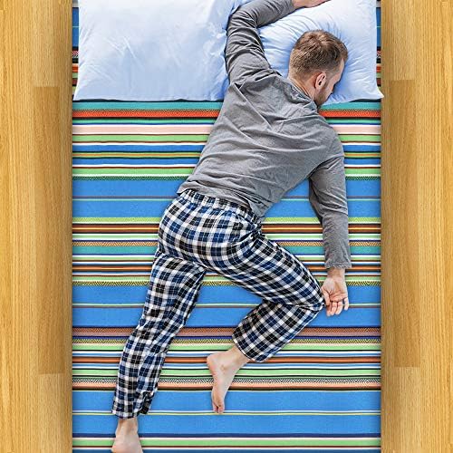 Xplanet 84 X 59 Inch Mexican Serape Blanket Bay Window Blanket, Mexican Tablecloth Serape Tatami Blanket Bed Blanket Table Cover Tapestry Blanket Picnic Mat for Mexican Party Wedding Decorations
