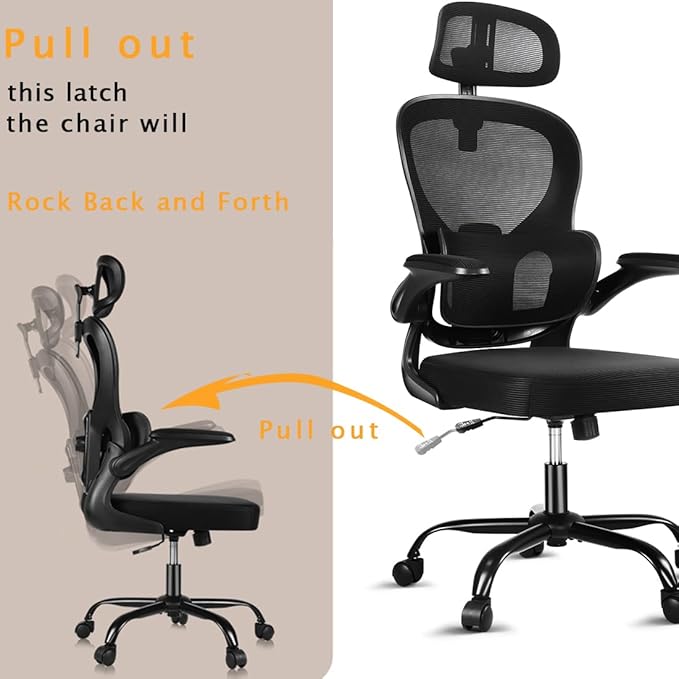 Office Chair, Gaming Chair Desk Chair Comfy Computer Chair Ergonomic Office Chair Mesh Office Chair 400 lbs with Lumbar Support Rolling for Gaming Home and Office