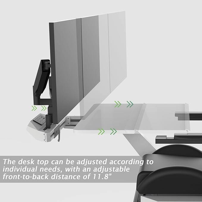 White Zero Gravity Scorpion Gaming Chair Cockpit with Dual Monitor Arm, 165° Reclining 441LB Load Ergonomic Office Chair, Space-Saving Mobile Workstation for PC, PS5, Xbox
