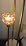 3-Light Lotus Floor Lamp, Mid Century Modern Deep Red Glass Gold Floor Lamp for Living Room, 62 Inch Standing Tall Lamps with Warm White 3000K Bulbs for Bedroom Sofa Beside Home Decor