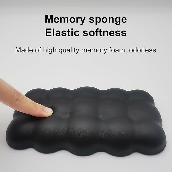 Car Elbow Rest Pad,PU Leather Left Elbow Support,Memory Foam Elbow Rest Pads Removable Car Armrest Cushion,2 Pcs Car Knee Leg Elbow Cushion for Arm Foot Knee Pain Relief (Black)