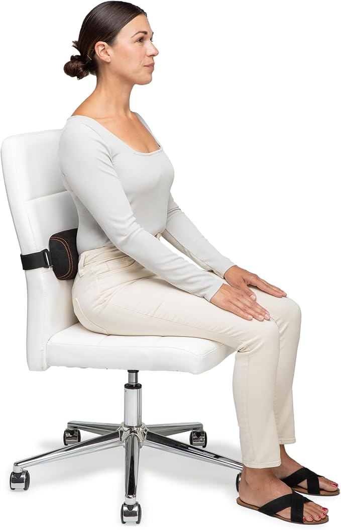 OPTP The Original McKenzie Signature SuperRoll Lumbar Support - Premium Material Low Back Lumbar Support for Office Chair and Car Seats – Firm Support Lumbar Roll