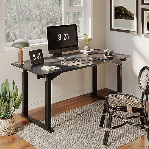 SANODESK 4-Leg 63''x28'' Large Electric Height Adjustable Standing Desk