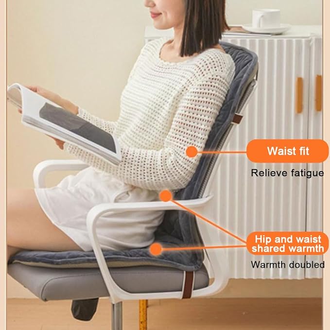 High Back Desk Chair Cushion Non-Slip Rocking Chair Cushions with Ties Office Seat Pads Gaming Seat Pad for Relax and Lazy Buttocks