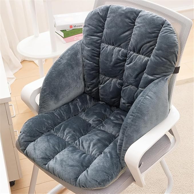 LYFJMUS High Back Office Chair Cushion Soft Desk Chair Pad with Ties Rocking Chair Cushion for Office Car Home Dining Room Kitchen