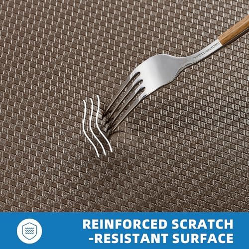 Kitchen Mats for Floor, Extra Long Anti-Fatigue Kitchen Rug, Brown