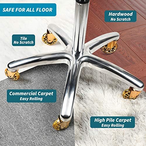 LPHY Roller Blade Office Chair Wheels - 3 Inch Desk Chair Casters Set of 5