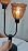 Lightdot Mid Century Modern Table Lamp Dimmable Red Glass Vintage Lamp Gift
