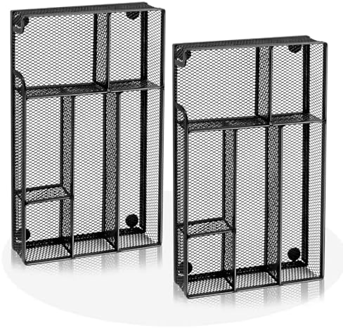 Desk Drawer Organizer, Office Drawer Divider Organizer Tray with 6 Compartments, Metal Mesh Desktop Organization and Accessories for Stationery Makeup Kitchen Toolroom School ＆ Office
