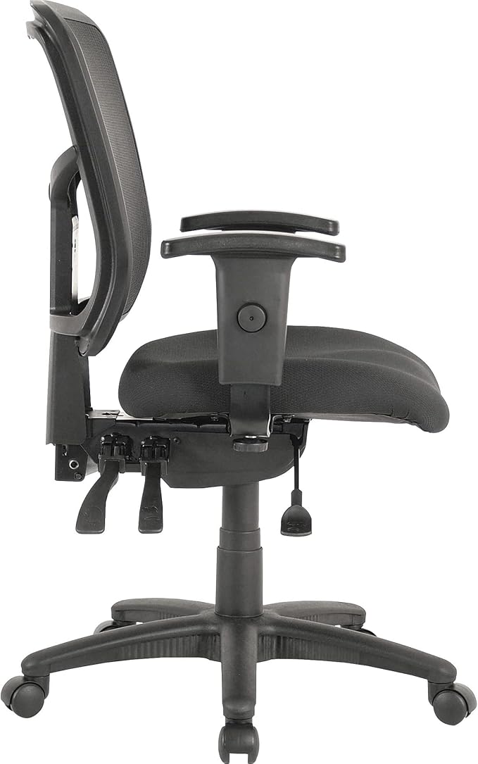 Lorell, LLR86201, ErgoMesh Series Managerial Mid-Back Chair