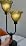 Lightdot Green Glass Flower Table Lamp for Bedroom Vintage Dimmable Lamp