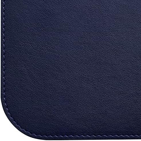 Gallaway Leather Desk Mat,Desk Writing Pad - Office Desk Pad, Large 36" x 17" Navy Blue, Desk Mats on Top of Desks, Gift Ready Elegant Computer Desk Mat Desk Cover Desk Pad Protector PU Leather