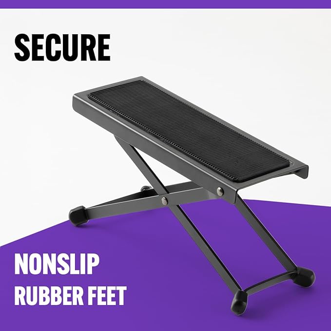 On-Stage FS7850B Guitar Foot Rest,Black