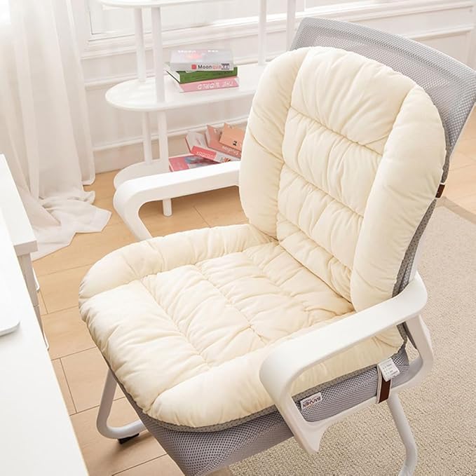 Desk Chair Cushion Office Chair Cushions with Removable Cover Soft Seat Pad Dorm Seat Pad with Back Support Rocking Chair Cushions,90×50cm