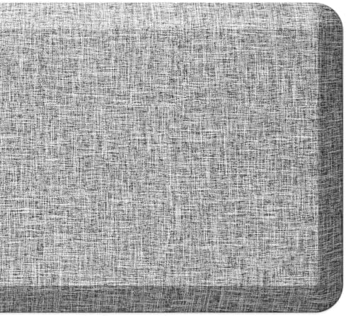 Anti Slip 3/4 inchs Anti Fatigue Kitchen Floor Mat, Ergonomic Comfort Standing Mat, Waterproof Kitchen Runner for Home, Kitchen, Office, Laundry, Garage (Light Gray, 17.3" x 28" -0.75")