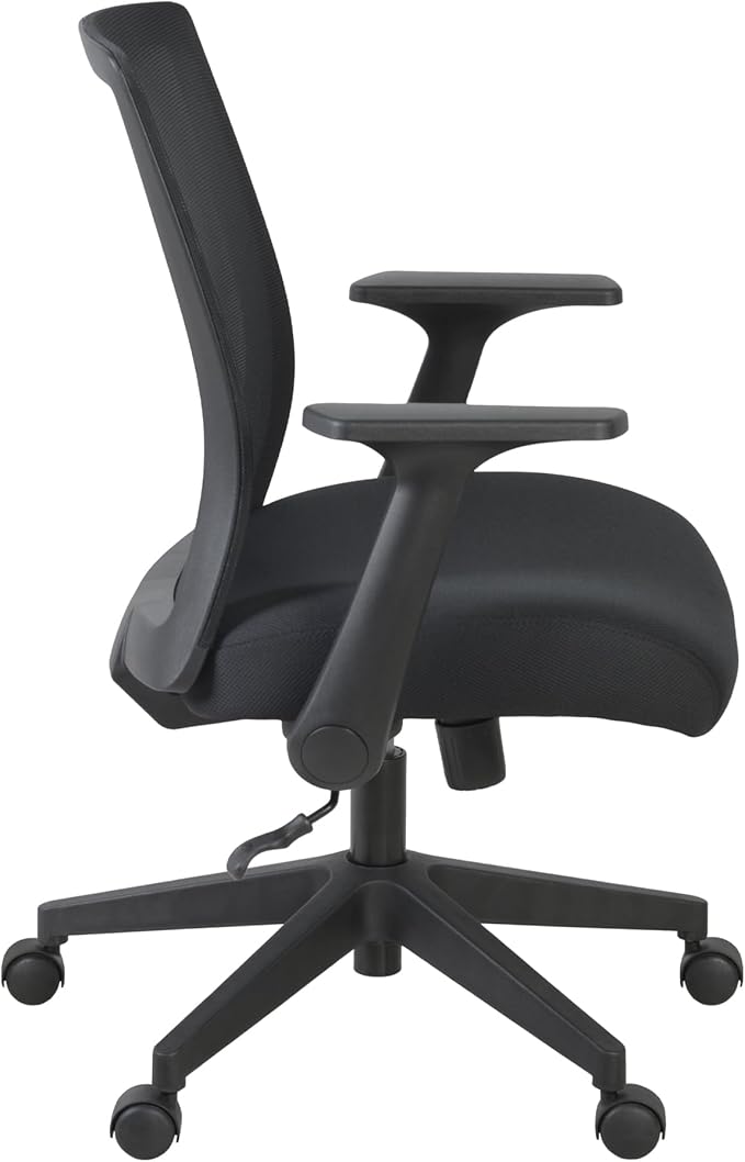 Romig Squire Ergonomic Mesh Office Chair with Adjustable Lumbar Support, Breathable Mesh Back, Flip-Up Arms, Rolling Base, Commercial-Grade Task Seating for Offices Home Workspaces and Conference