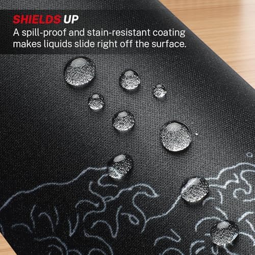 MROCO Essential Office & Gaming Mouse Pad, 8.5 x 11 Inch, Kanagawa Wave