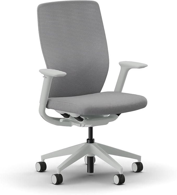 HON Flexion Ergonomic Mesh Office Chair with Lumbar Support, Height‑Adjustable Arms, Weight‑Activated Flex Seating, Swivel Desk or Conference Chair, Titanium Frame, Aspen