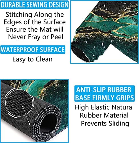 Large Mouse Pad with Wrist Rest, 4-in-1 Wrist Rest for Keyboard and Mouse