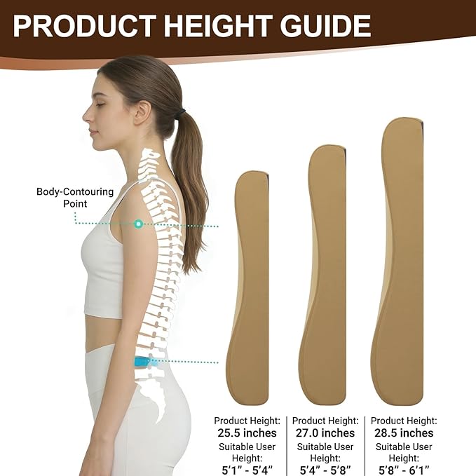 2-in-1 Neck Pillow Lumbar Support Pillow for Recliner Couch & Nursery Glider Chairs- High-Resilient Foam Cushion Ergonomic Back Support for Comfort in Rocking, Feeding, Nursing Brown S