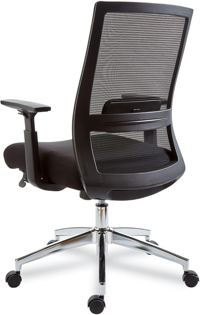 Alera Ashdale Ergonomic Swivel Office Chair, Mesh Back Task Chair, Adjustable Seat and Arm Height, Supports Up to 275 lb, Black