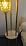 Lightdot Green Glass Floor Lamp with Table Farmhouse Modern Gold Floor Lamp