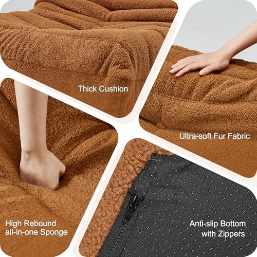 Hobestluk Big Bean Bag Chairs for Adults Fireside BeanBag Couch Togo Sofa