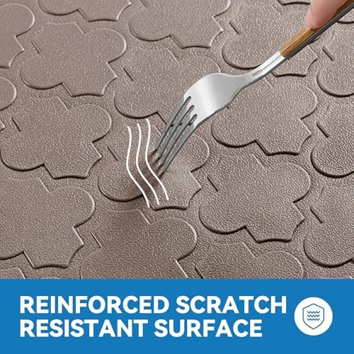 Kitchen Mats for Floor, Cushioned Anti Fatigue Mat, Non-Slip, Khaki