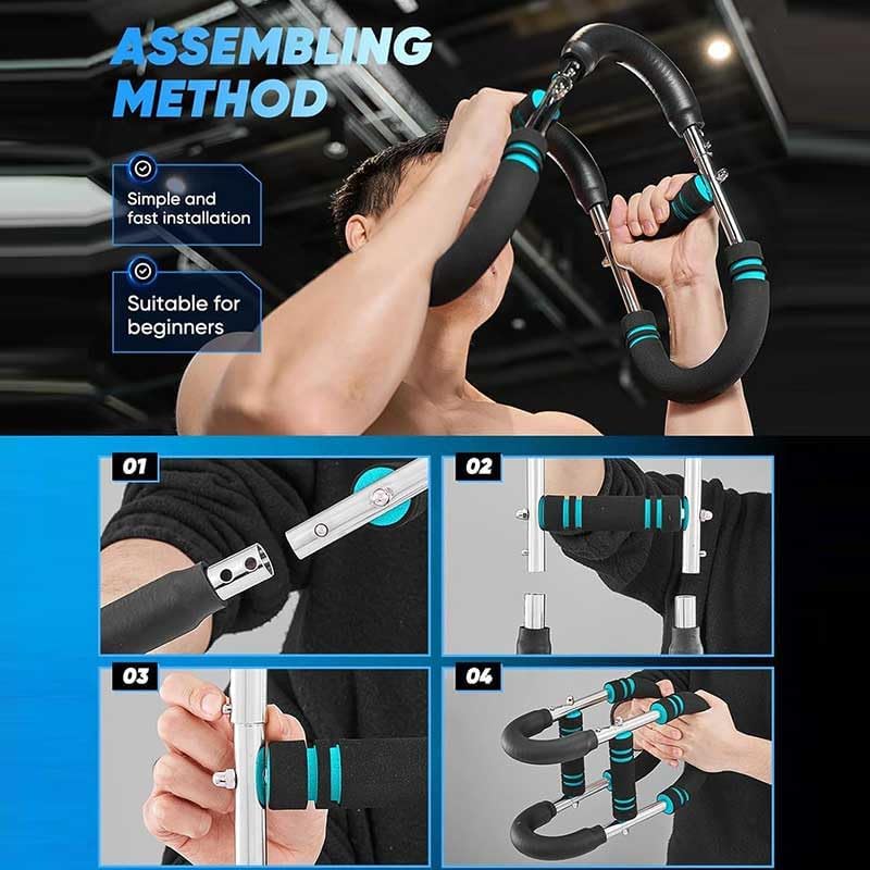 Twister Arm Trainer - Adjustable 3-Resistance Levels Chest,Arm,Shoulders,Backs,Inner Thigh Workout Equipment for Men&Women,Home Gym Strength Trainer with Anti,Fitness Equipment for Strength Training.