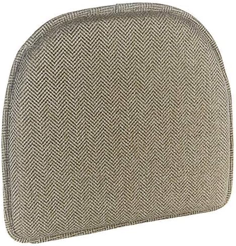 Klear Vu Raindrop The Gripper Non Slip Chair Cushions, Soft & Comfortable Seat Pad, Sitting Pillow for Kitchen, Dining or Office, 4 Count (Pack of 1), Cream
