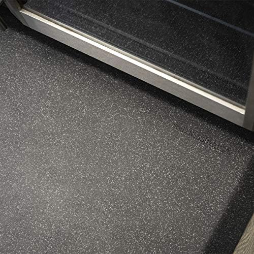 WellnessMats Anti-Fatigue Granite Motif Kitchen Mat, 36 Inch by 24 Inch, Steel