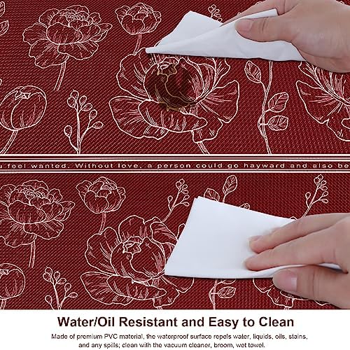 Kitchen Floor Mat Set of 2, Anti Fatigue Kitchen Mat 20"x32"+20"x59"