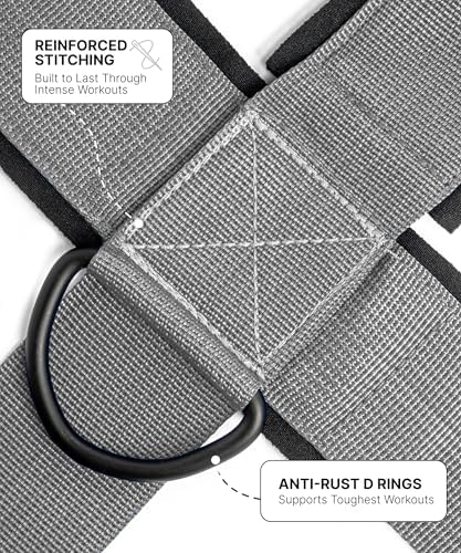 DMoose Fitness Neck Harness for Weight Lifting - Soft Padded Head & Chin Strap with 30" Heavy Duty Steel Chain - Neck Exerciser, Trainer & Strengthener to Support Injury Recovery and Intense Workouts