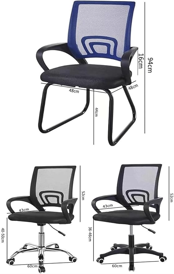 Office Chair Breathable Mesh Home Office Desk Chairs Backrest Office Desk Chair Load of 150kg Desk Chairs(Color:Green-)